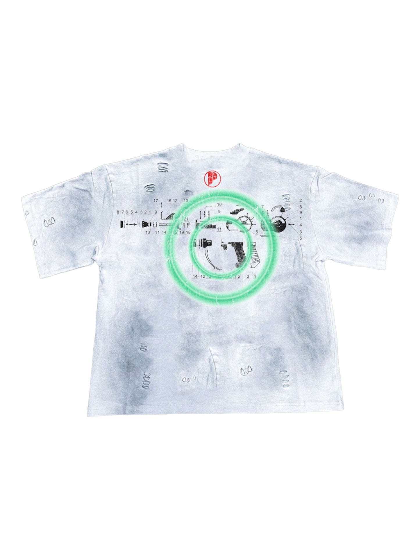“RAYGUN” DIRTY WASH DISTRESSED TEE