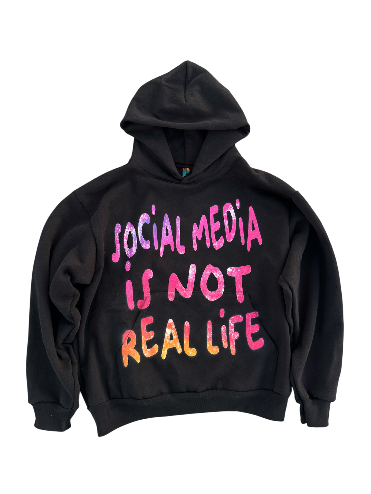 "SOCIAL MEDIA IS NOT REAL LIFE" HOODIE