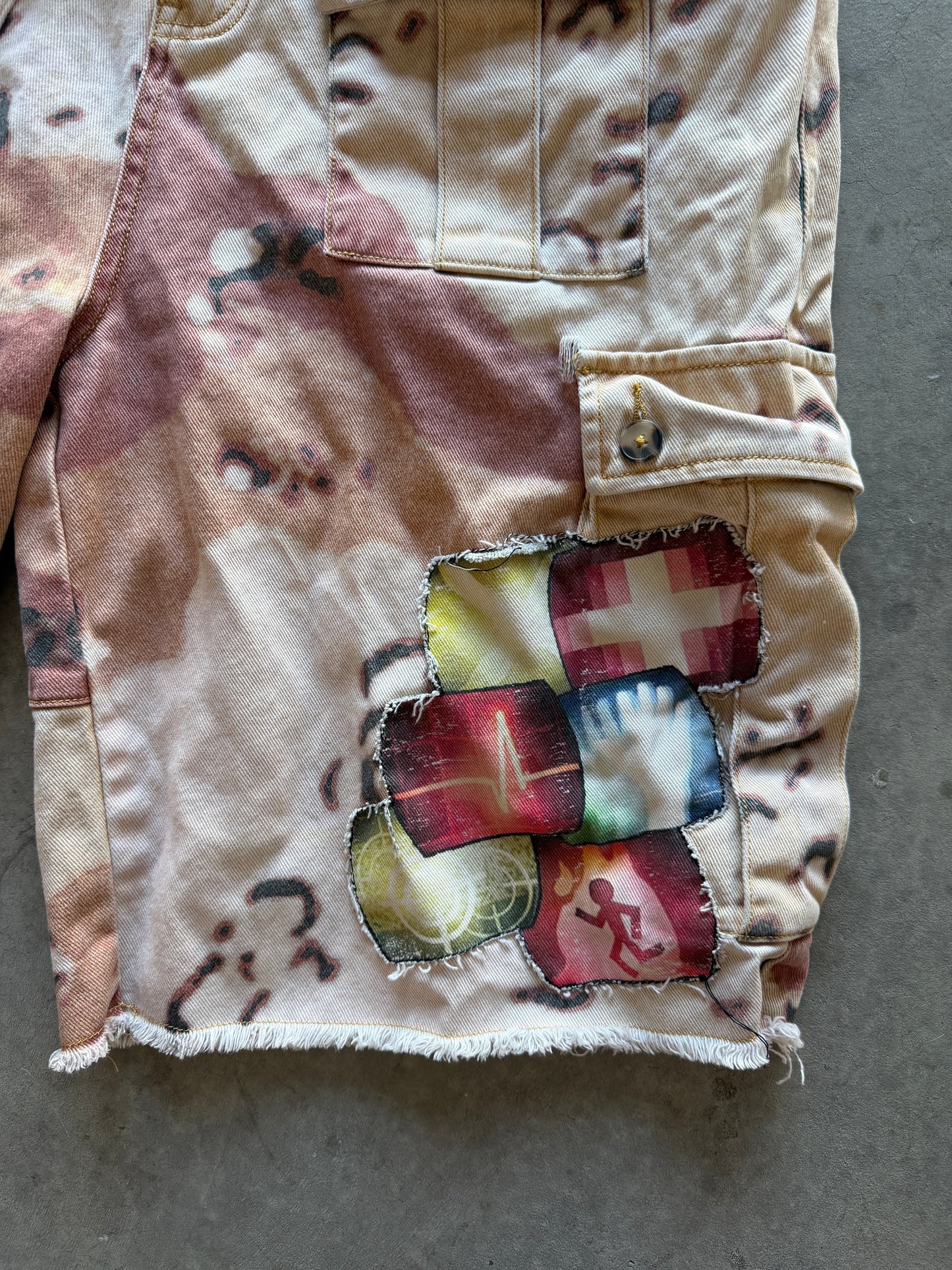 “PERK-A-PASHY” DESERT CAMO JORTS