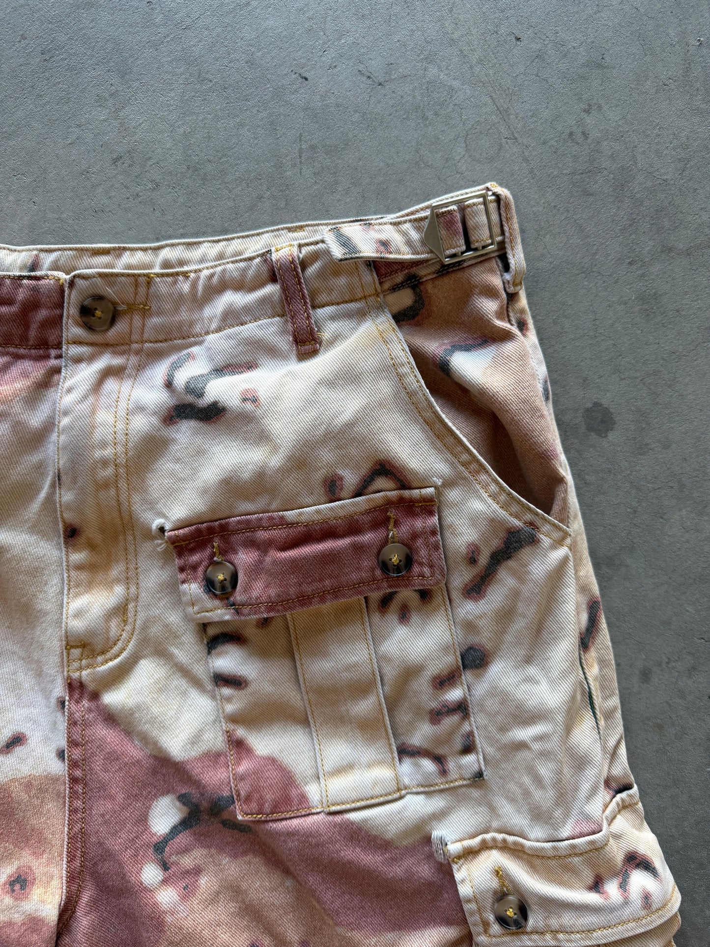 “PERK-A-PASHY” DESERT CAMO JORTS