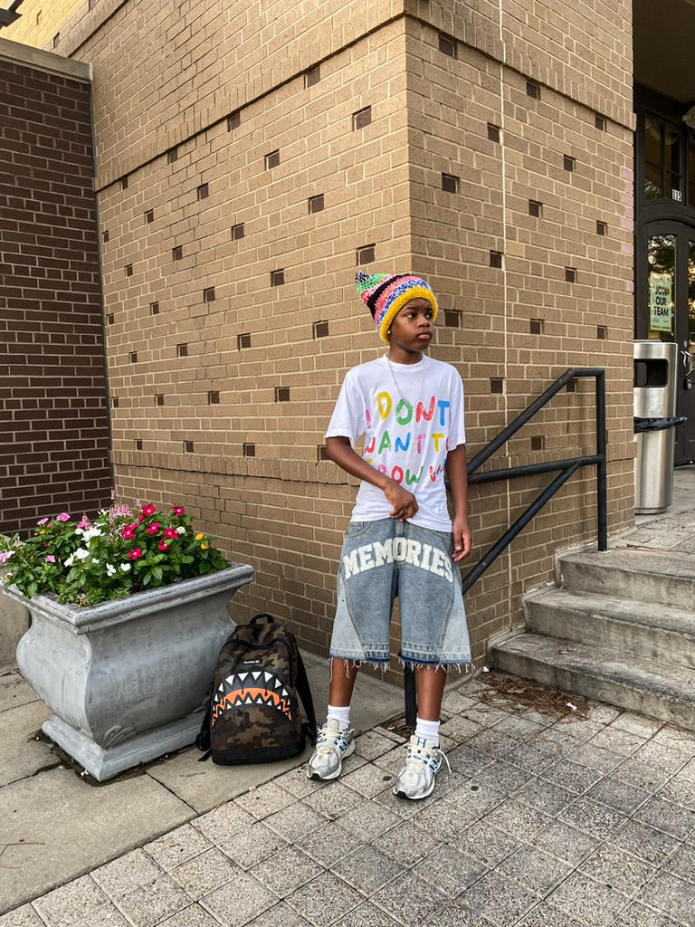 "I DONT WANT TO GROW UP" TEE