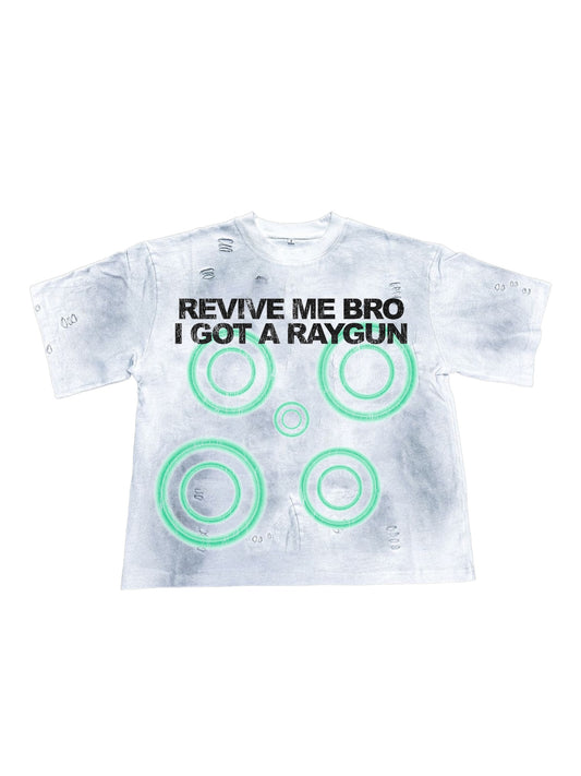 “RAYGUN” DIRTY WASH DISTRESSED TEE