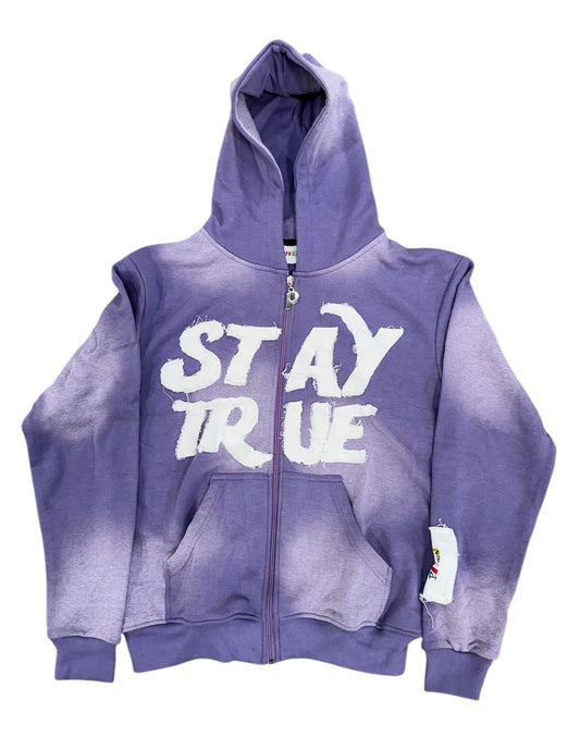 "STAY TRUE" ZIP UP